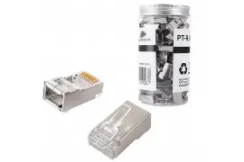 Wtyk RJ45 przelotowy kat6 FTP PT-RJ456FT-12 100szt