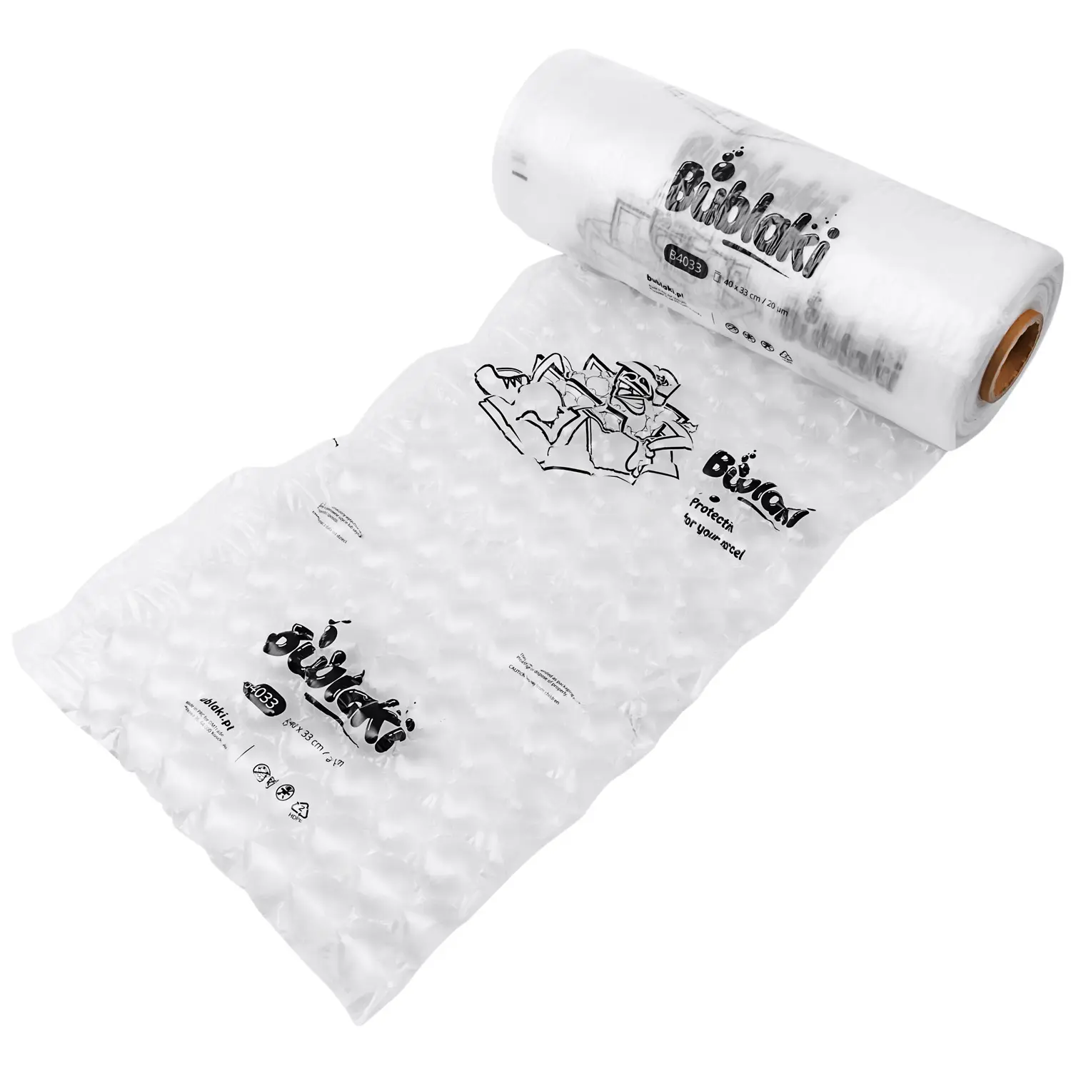 Wypełniacze do kartonów maty Bublaki B4033 40x33 cm - 300 mb