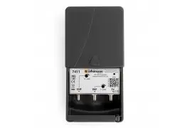 Wzmacniacz masztowy, sumator UHF 32dB + VHF 23dB 12-24V Johansson 7411 LTE (5G)