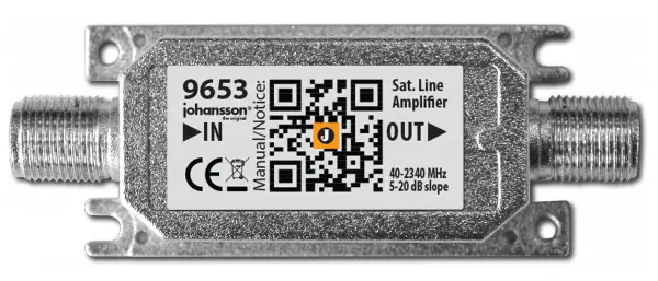 Wzmacniacz Sat 40-2340MHz 20dB Johansson 9653 Wide Band