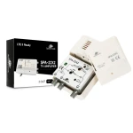 Wzmacniacz szerokopasmowy z rozgałęźnikiem i zasilaniem anten 12V DC Spacetronik SPA-22X2 VHF/UHF 24dB