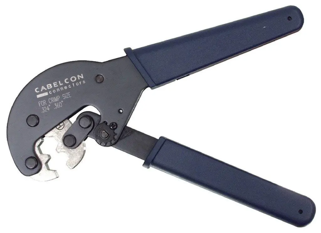 Zaciskarka na wtyki F zaciskane na kablu RG6 Cabelcon CRIMP