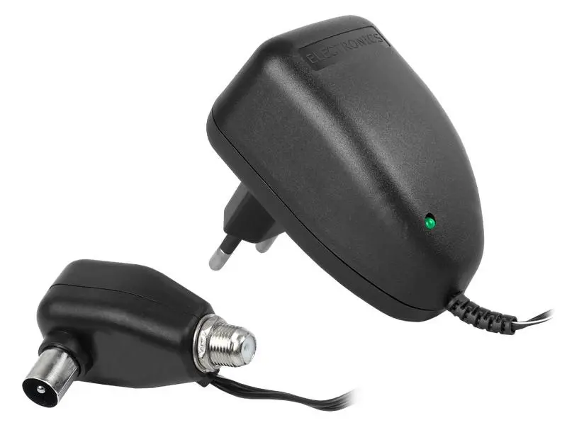 Zasilacz antenowy z gniazdem F - dioda LED