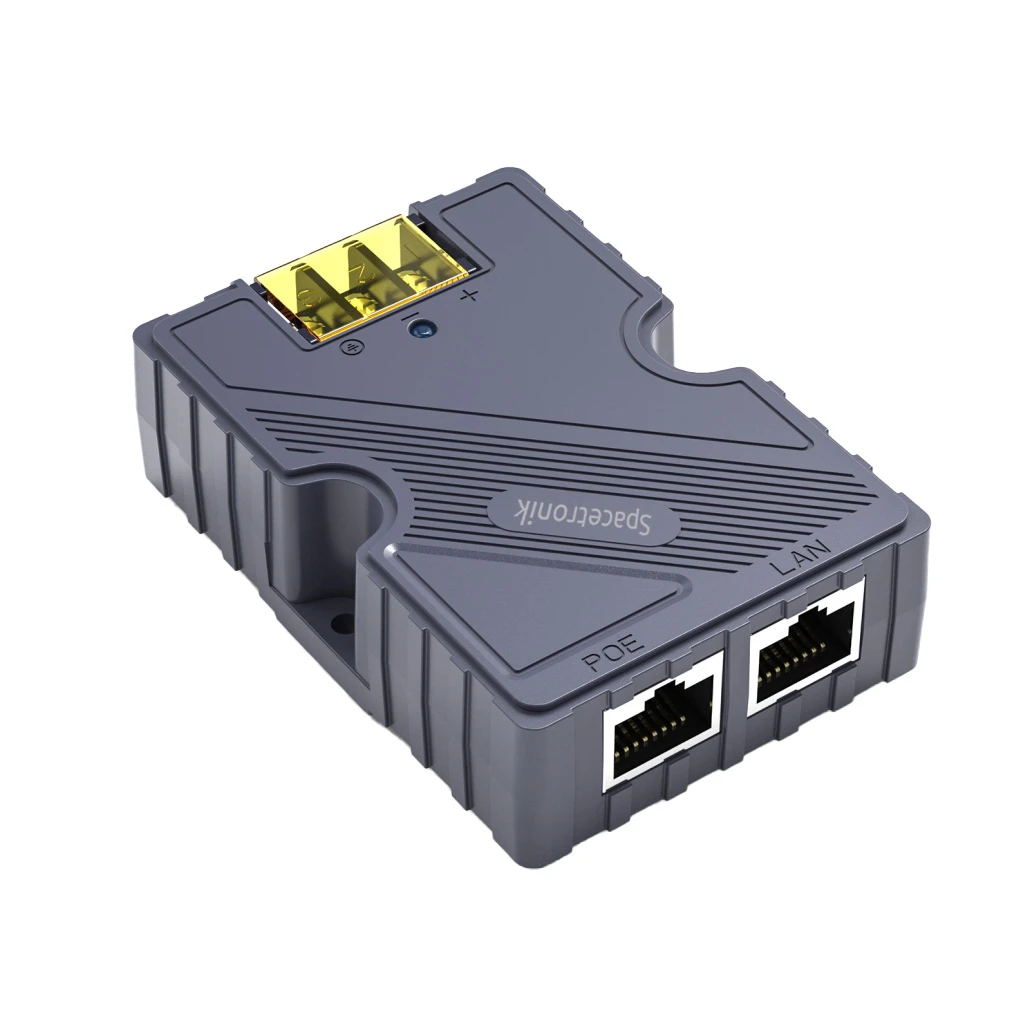 Zasilacz Injector PoE Starlink 48V 48V 150Mbps Spacetronik SP-LC31