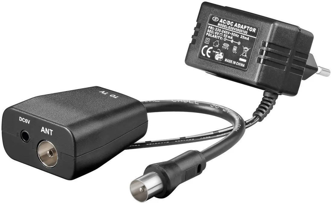 Zasilacz z wtykiem TV IEC HQ Goobay