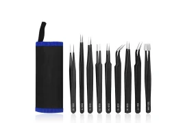 Zestaw 9 pęset precyzyjnych ESD SPM-T03