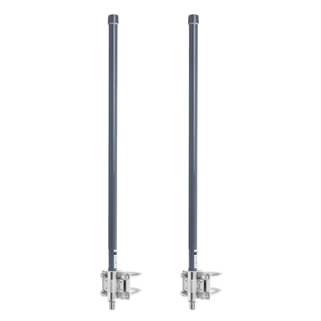 Zestaw anten szerokopasmowych dookólnych MIMO Spacetronik OMNI z włókna szklanego 10 dBi 90 cm szarych