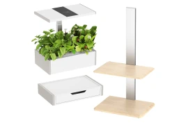 Zestaw DONICZKA  nawadniająca 10L Biała + KWIETNIK SZUFLADA LAMPA do roślin SMART GARDEN Spacetronik