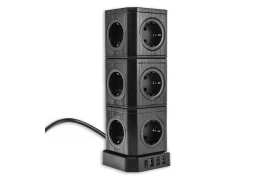 Zestaw Listwa zasilania 13AC 3USB 1USB-C SPS-CS01