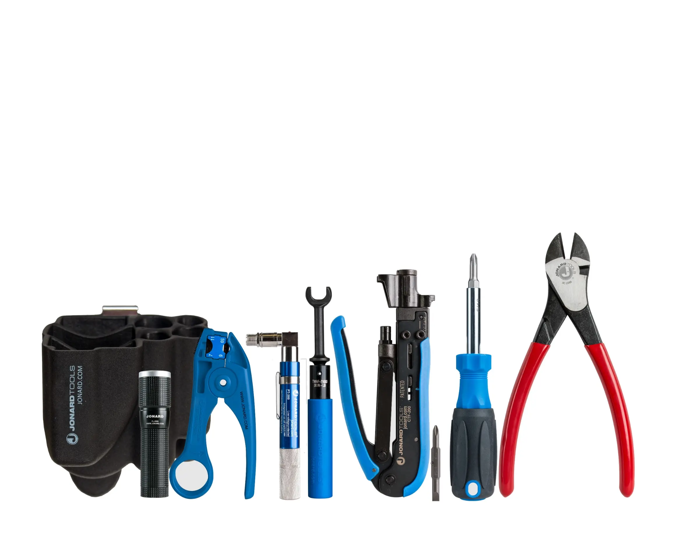 Zestaw narzędzi COAX do długich złącz F JONARD TOOLS TK-82 Niezbędnik Instalatora