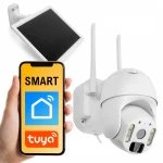 OUTLET Zewnętrzna kamera obrotowa WiFi z panelem słonecznym solarna Spacetronik Smart Life Tuya SL-C61