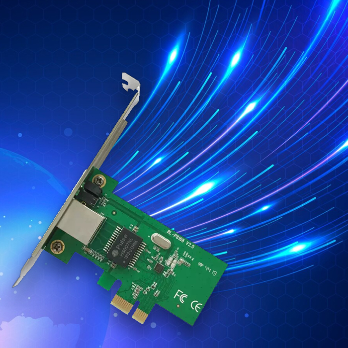 Gigabit Ethernet 1000 Mbps, szybkie połączenie, karta sieciowa PCIe, stabilna transmisja danych, internet bez lagów, sieć gigabitowa, streaming 4K, gaming bez opóźnień, wysoka przepustowość, szybki internet